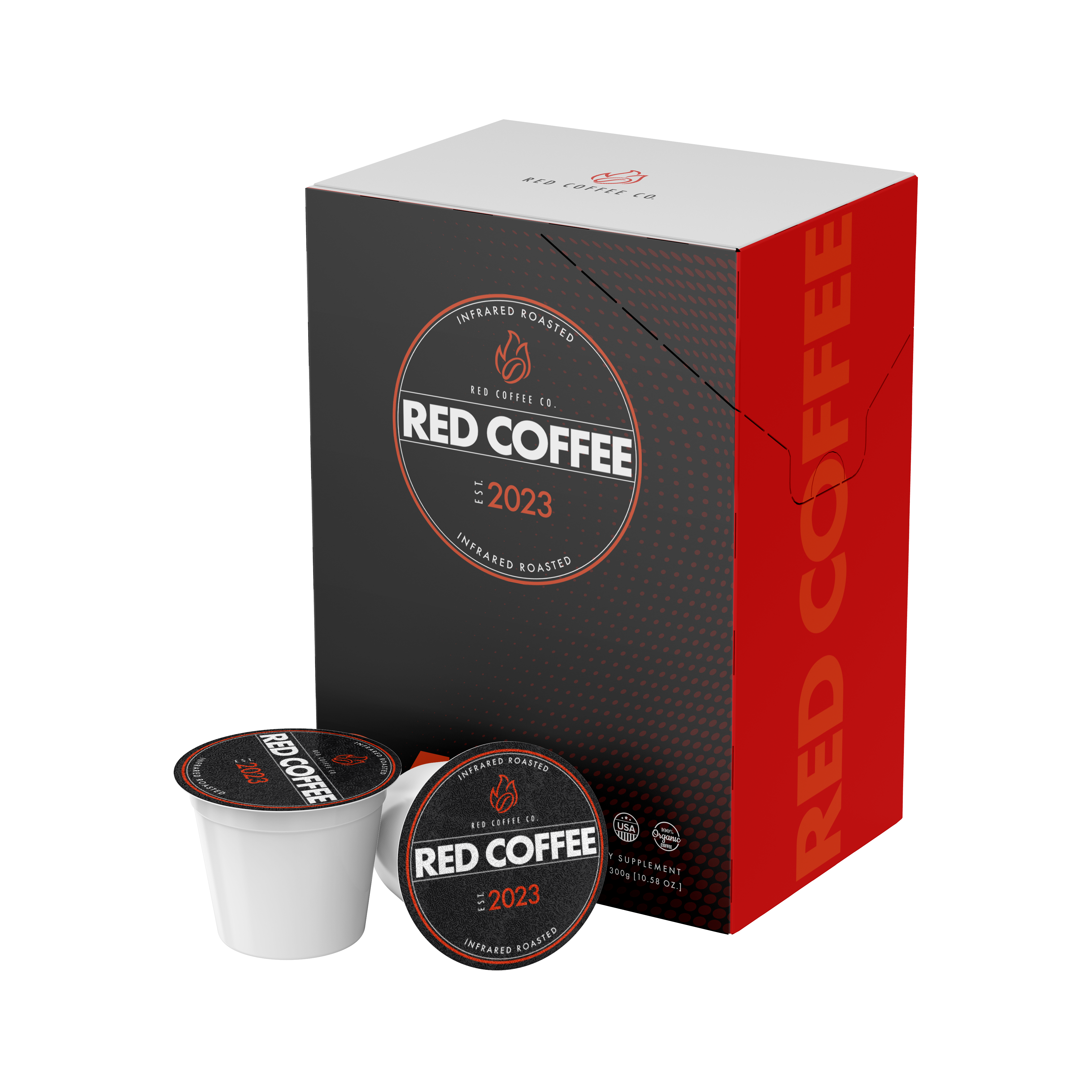 Red Coffee Pods - 24 Count